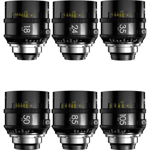 DZOFilm Vespid2 T1.9 Prime 6‑Lens Kit (ARRI PL, Feet)