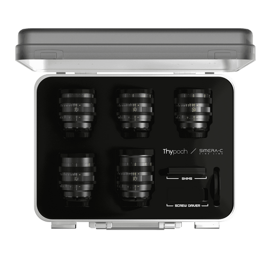 Thypoch Simera-C T1.5 Cine Lens Kit: 21/28/35/50/75mm Professional Camera Lenses