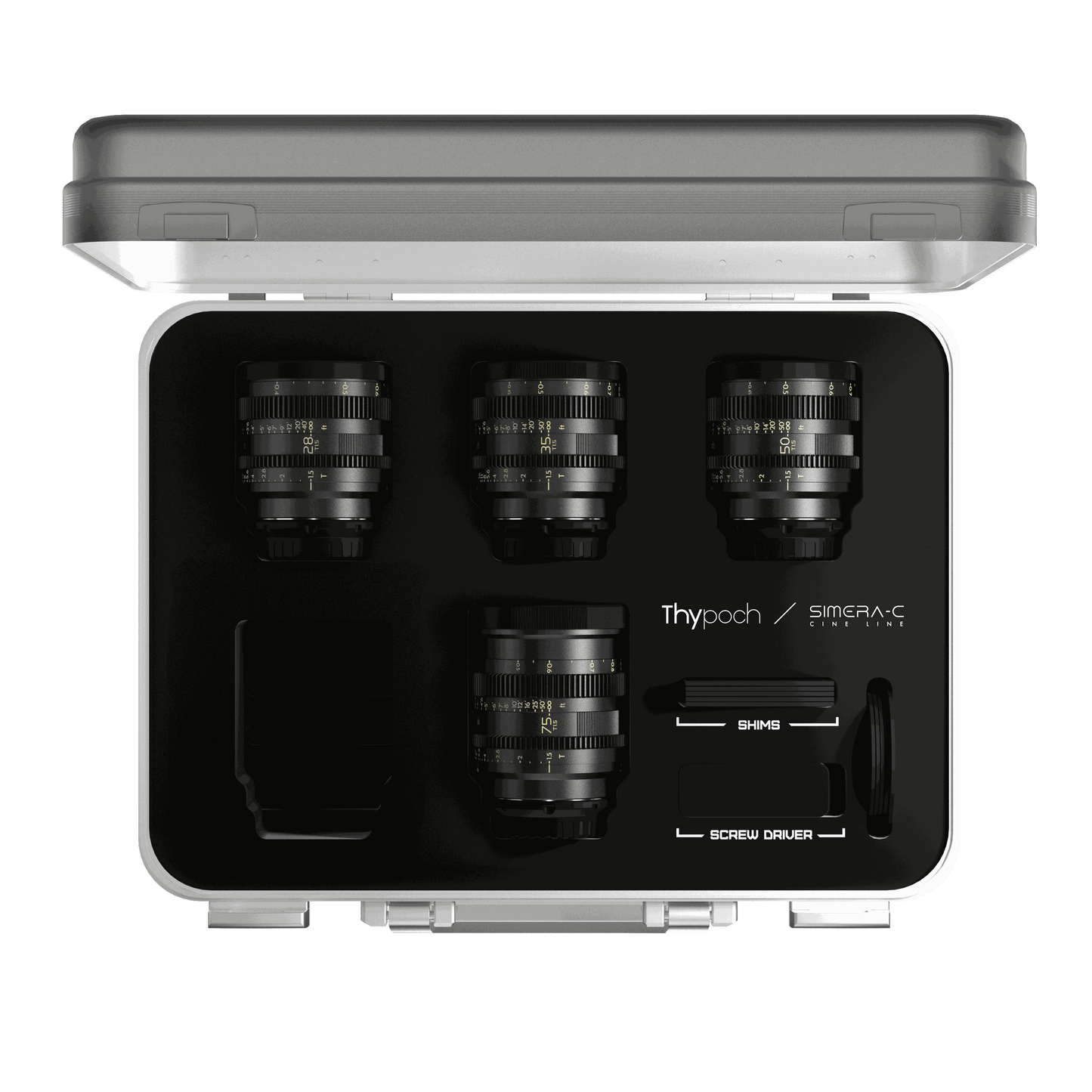 Thypoch Simera-C T1.5 Cine Lens Kit: 21/28/35/50/75mm Professional Camera Lenses