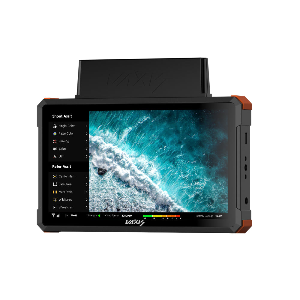 Vaxis Storm 072 Pro Wireless Monitor: High-Performance, Compact, V-Mount, Video Monitoring Solution