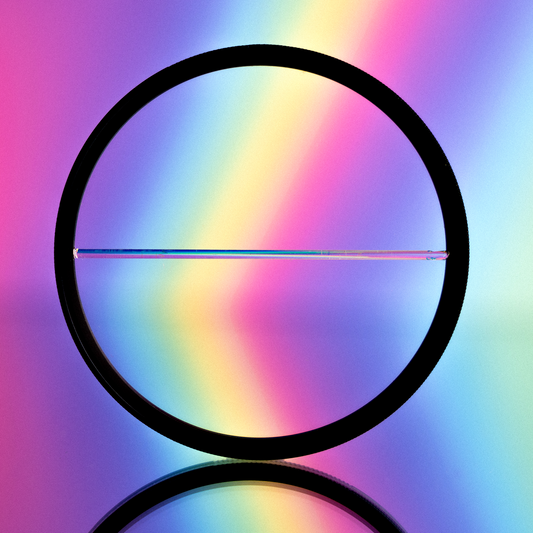 Chromatic Flare Rotating Lens Filter Vibrant Colorful Streaks