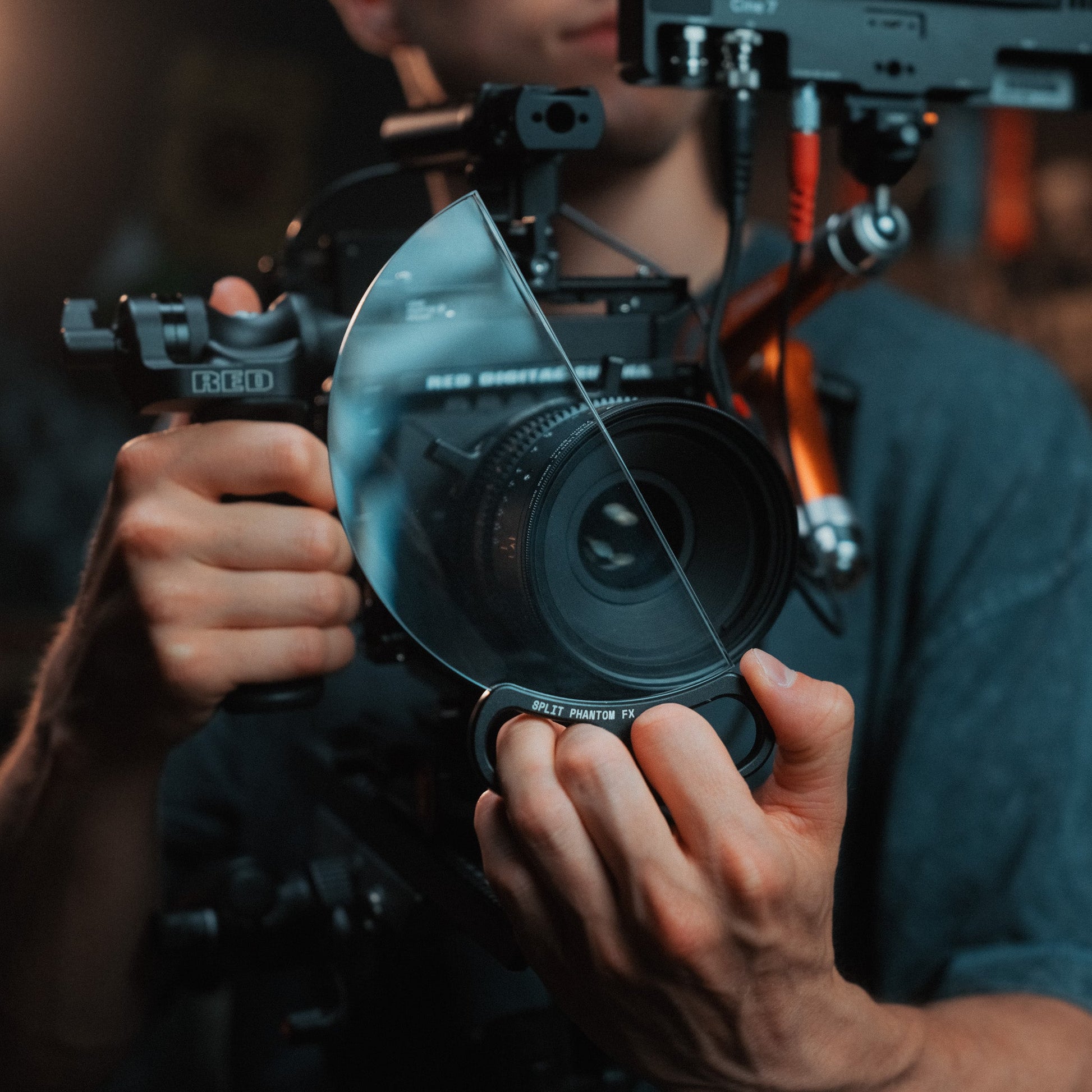Handheld Split Phantom FX Filter for Cinematic Ghost Diffusion