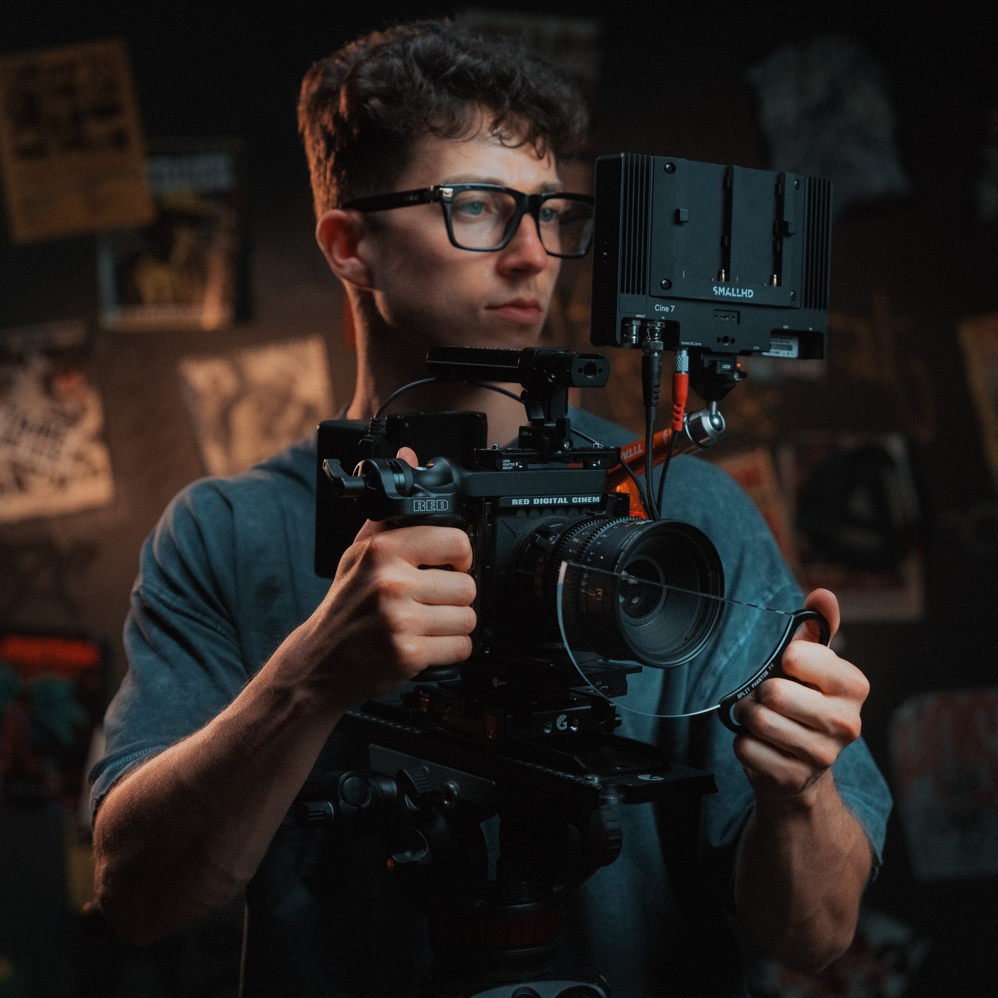 Handheld Split Phantom FX Filter for Cinematic Ghost Diffusion