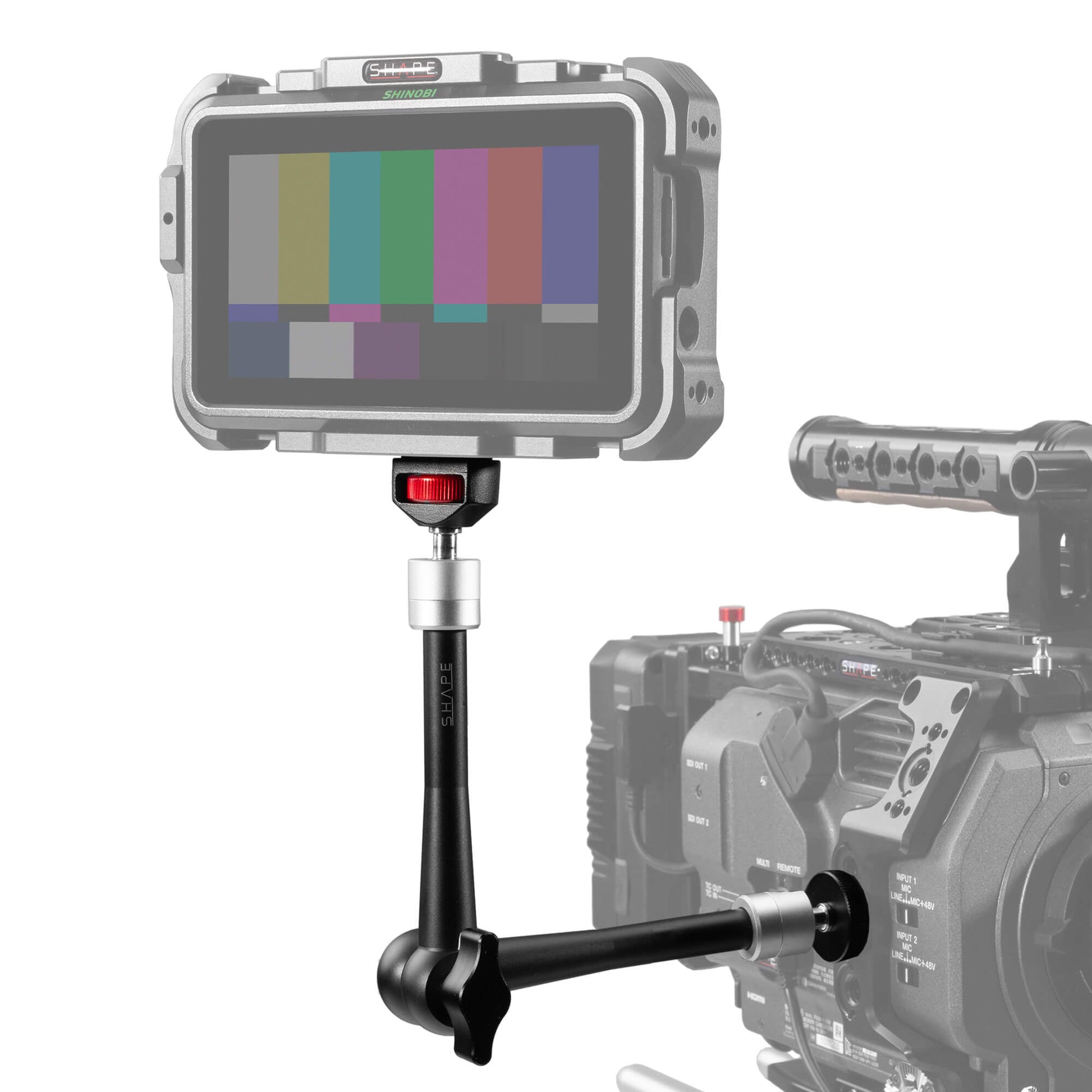 SHAPE 11-inch Magic Arm: Central Lock Rosette, 1/4-20 Captive Screw