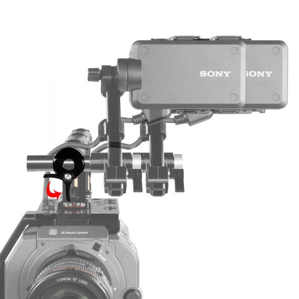 SHAPE 15mm Rod Clamp with ARRI Standard Male Interface Mount