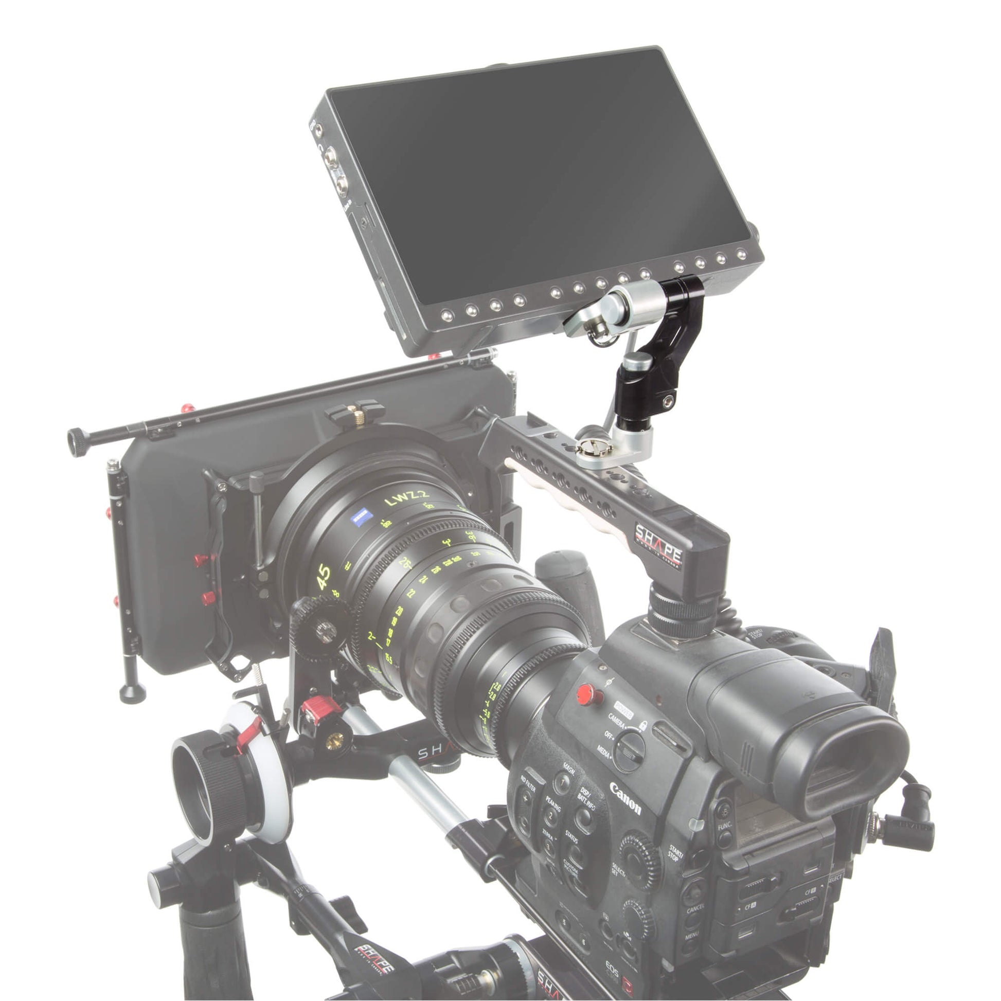 Versatile 2-Axis Push-Button Arm with 1/4-20 Mount for Camera Rigs