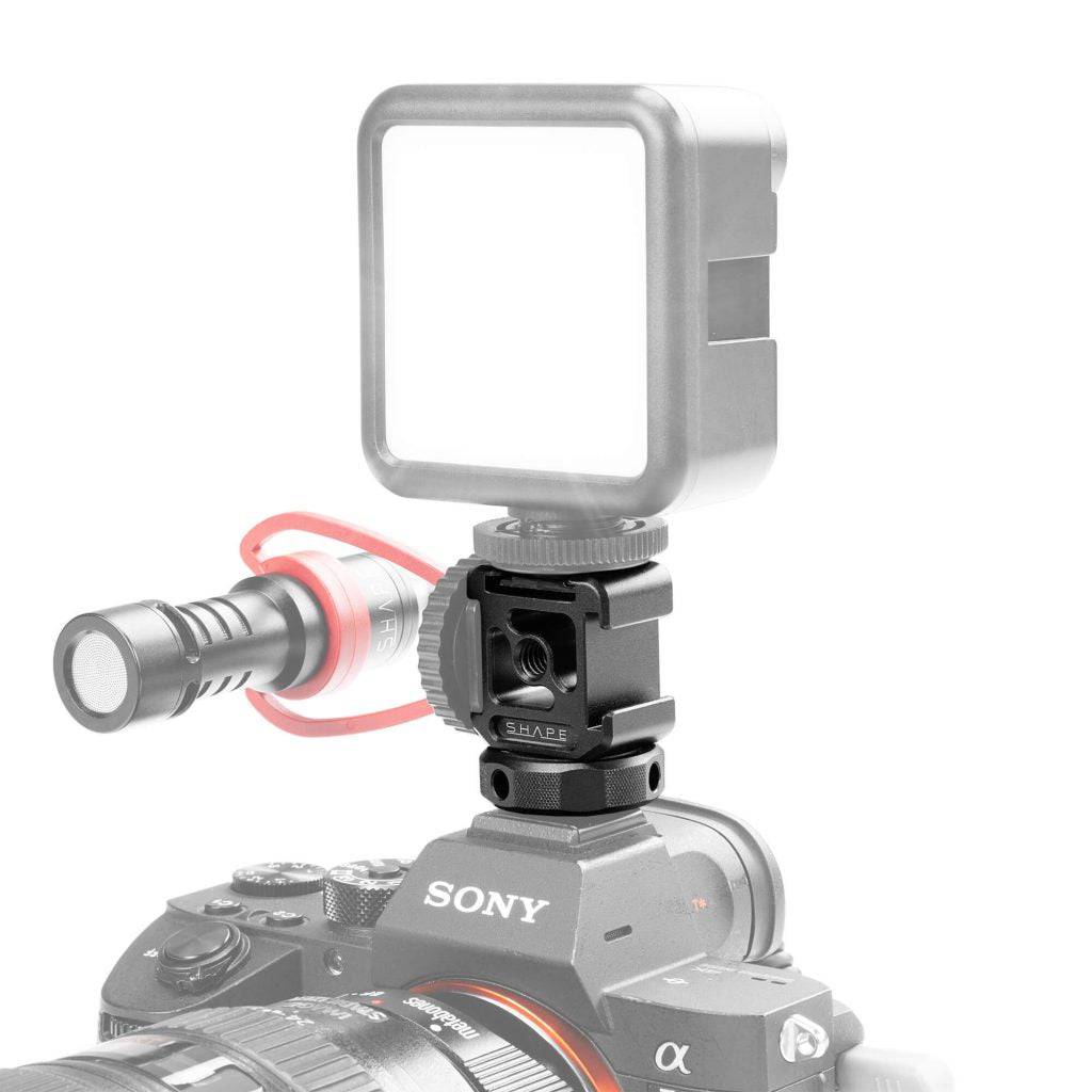 Premium 3-Sided Cold Shoe Mount: Versatile Aluminum Bracket for Camera Accessories