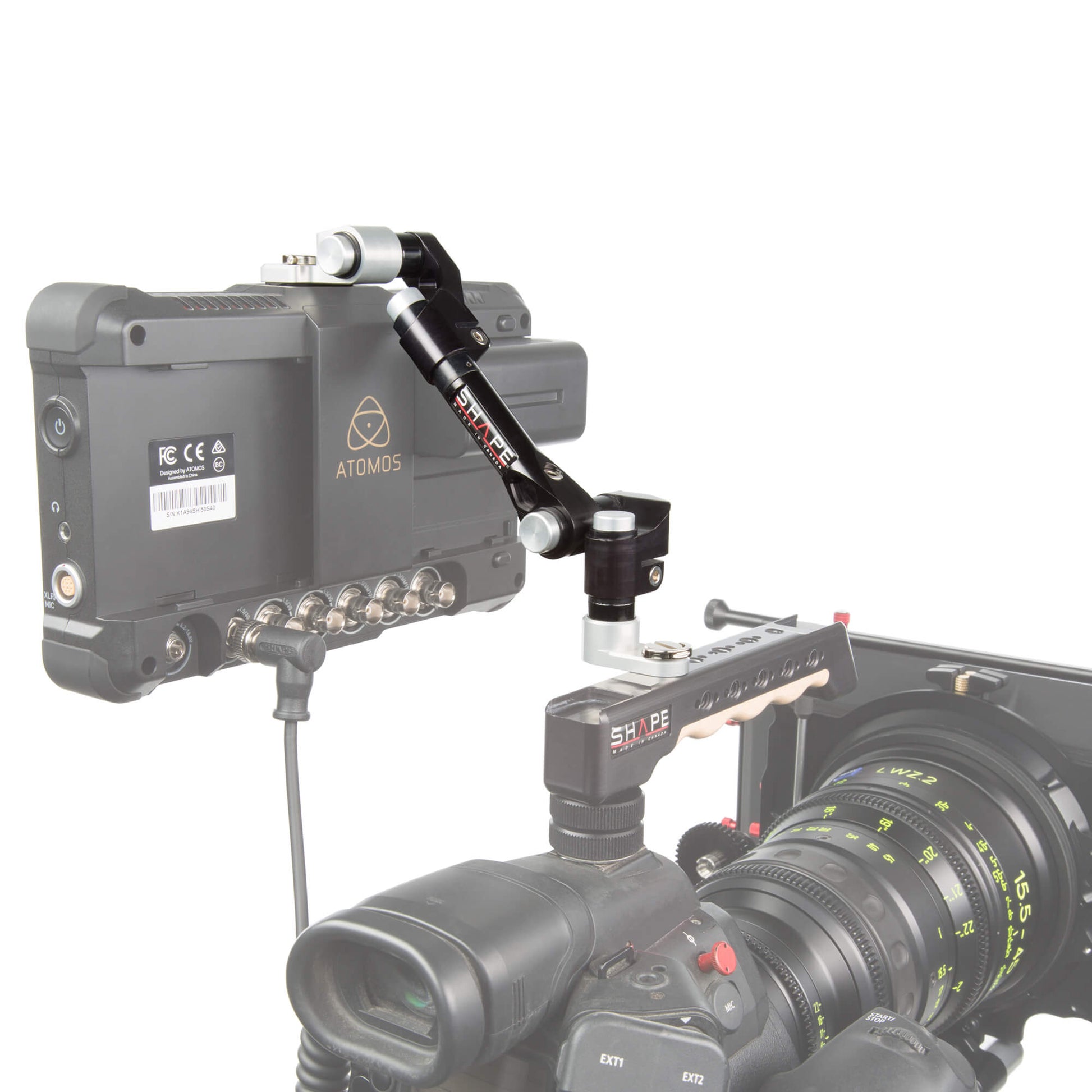 SHAPE 4-Axis Push-Button Magic Arm with 1/4-20 Mounting: Versatile Camera Support