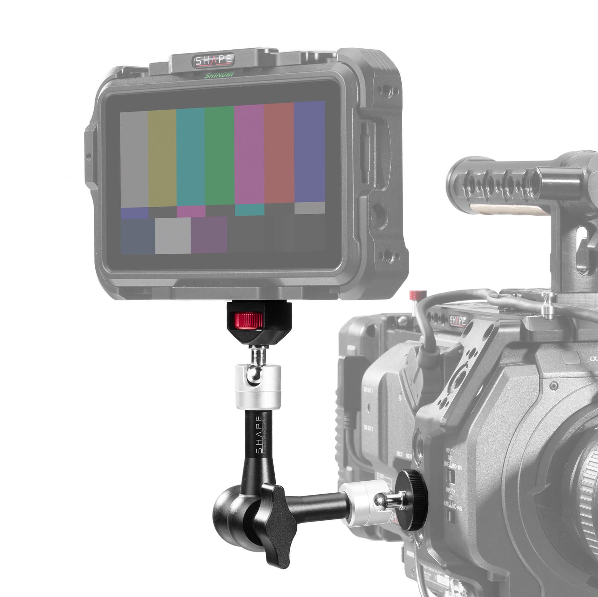 7-inch Magic Arm with Central Lock Rosette for Secure Camera Mounting