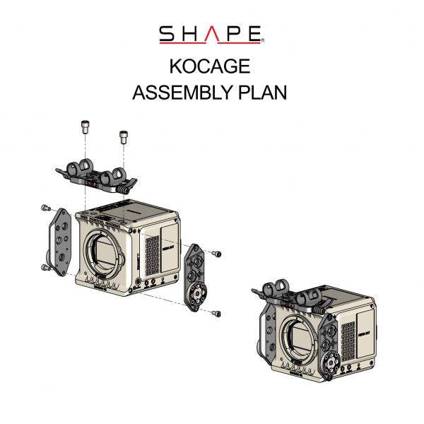 SHAPE RED Komodo & Komodo 6K Production Pack Camera Cage with Top Handle