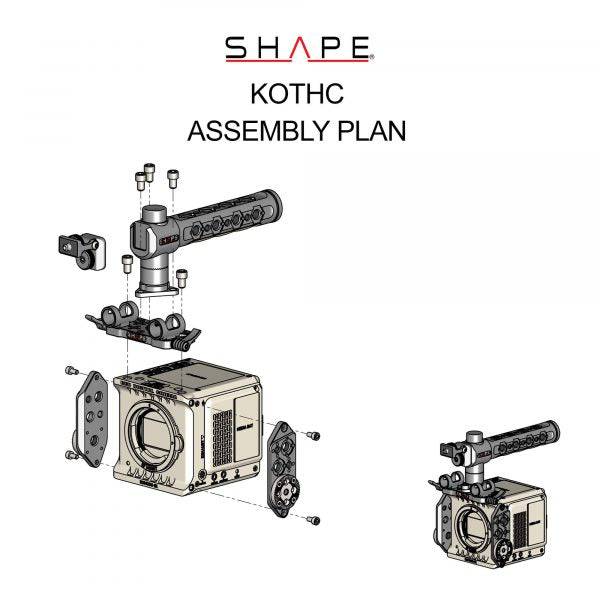 SHAPE RED KOMODO & KOMODO 6K Production Pack Camera Cage with Top Handle