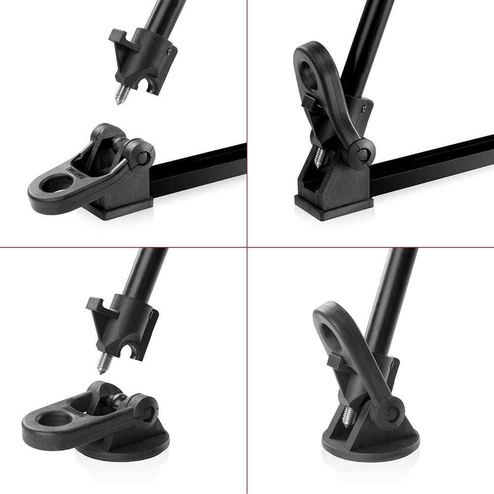 SHAPE FOCUS 18 Fluid Head with Red Lock Legs Mid-Level Spreader Tripod