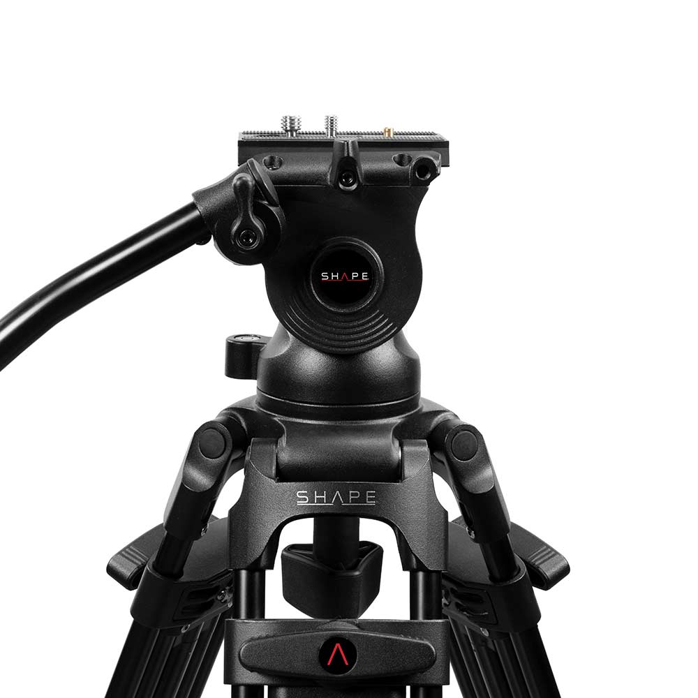 SHAPE Freelance Heavy-Duty Tripod with Fluid Head: Stable, Smooth, Professional