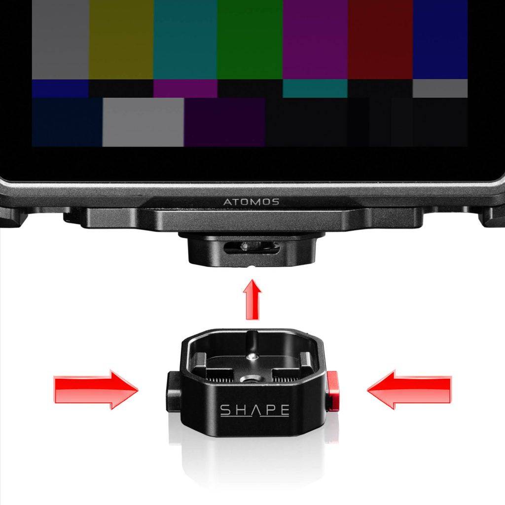 SHAPE Low Profile Mini Quick Release: Monitor & Accessory Mount