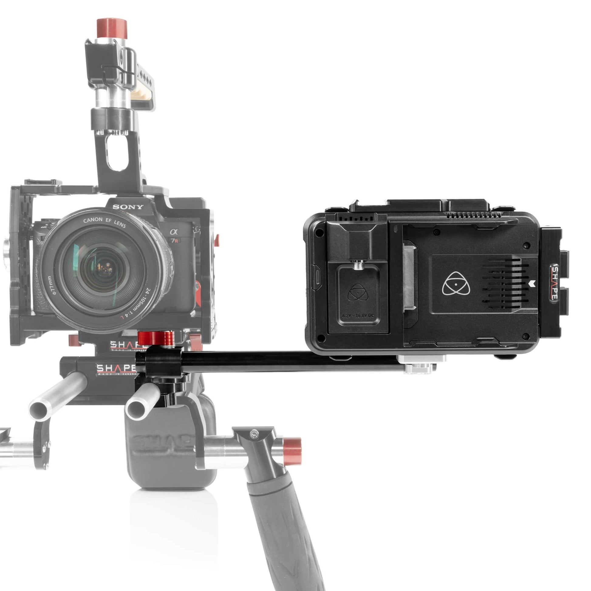 Adjustable Monitor Swivel Rod Mount Arm for Camera Rigs