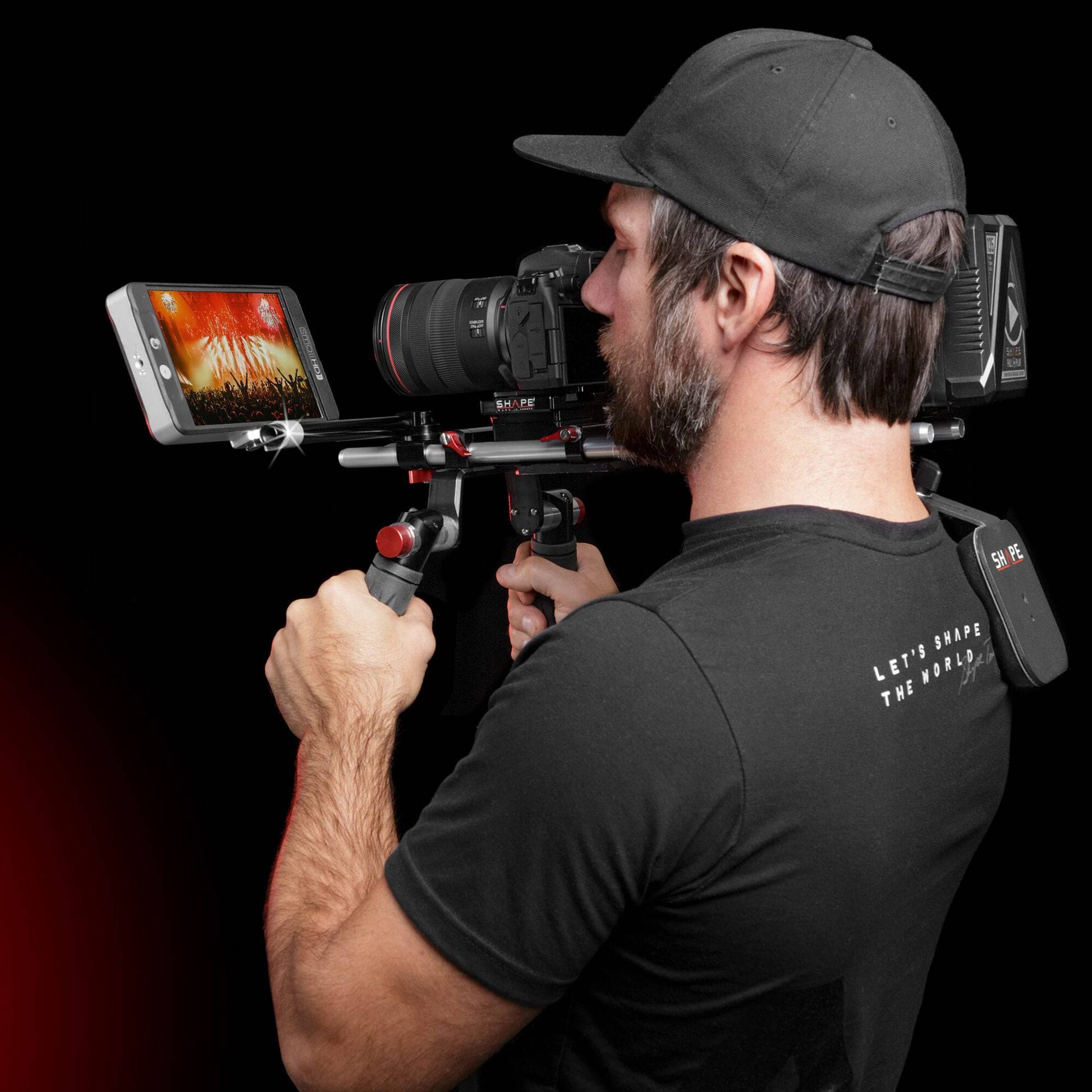 Adjustable Monitor Swivel Rod Mount Arm for Camera Rigs