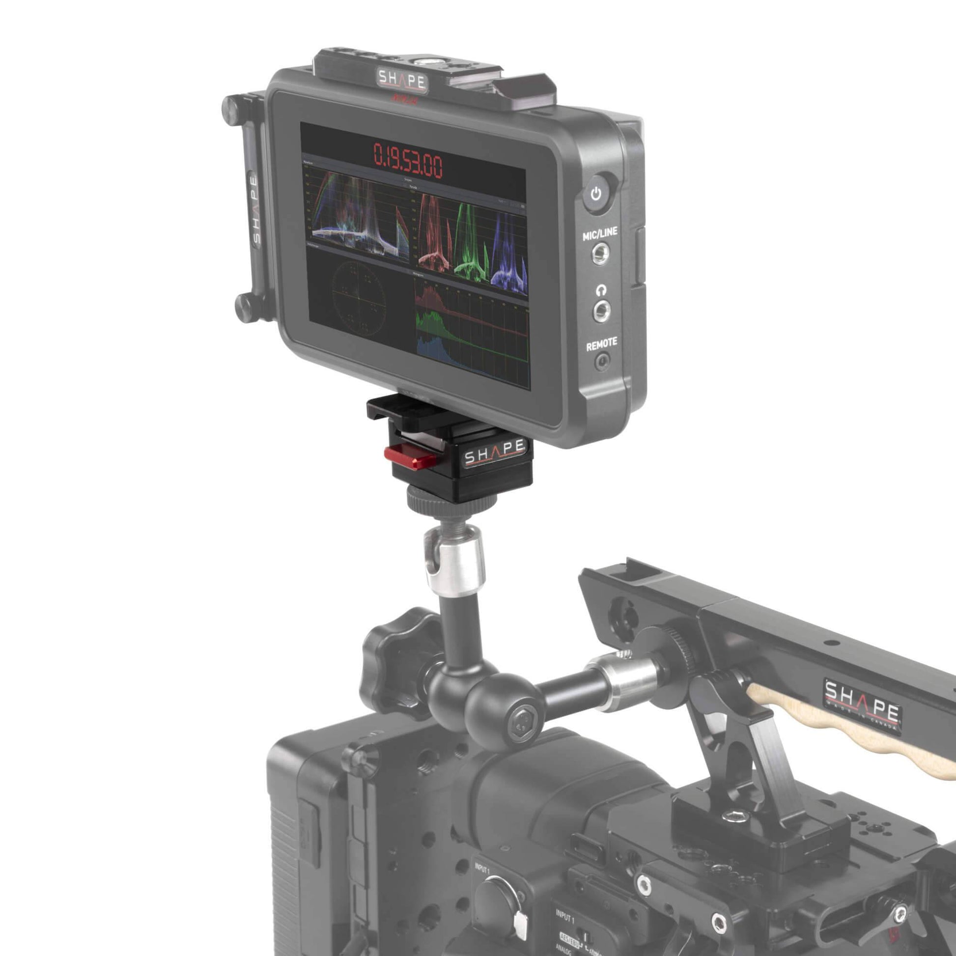 Quick Release Mini Monitor Mount for Magic Arm - Secure & Versatile