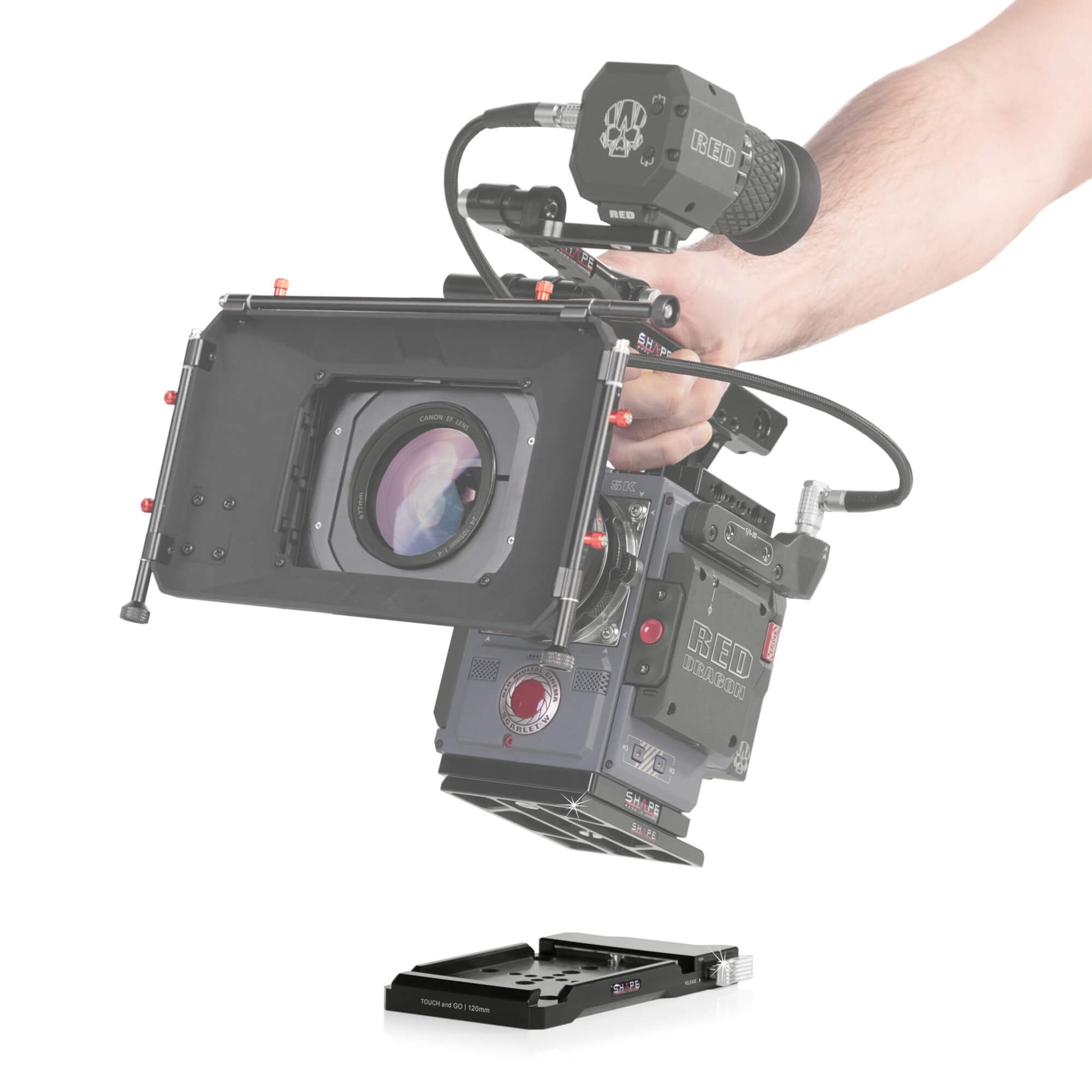 SHAPE Quick Release Receiver Base: Fast Camera Rig Setup for Filmmakers