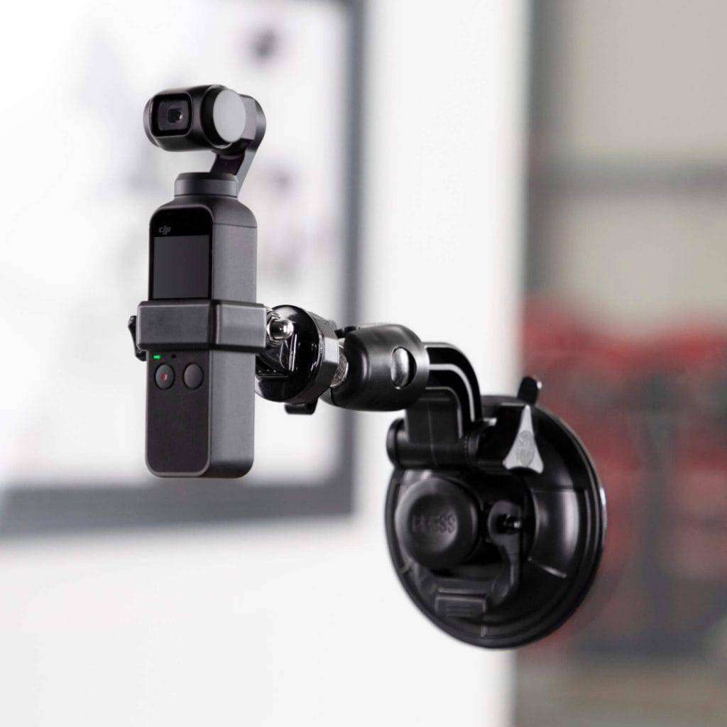 Robust Suction Cup Mount with Ball Head for DJI Osmo Pocket Gimbal
