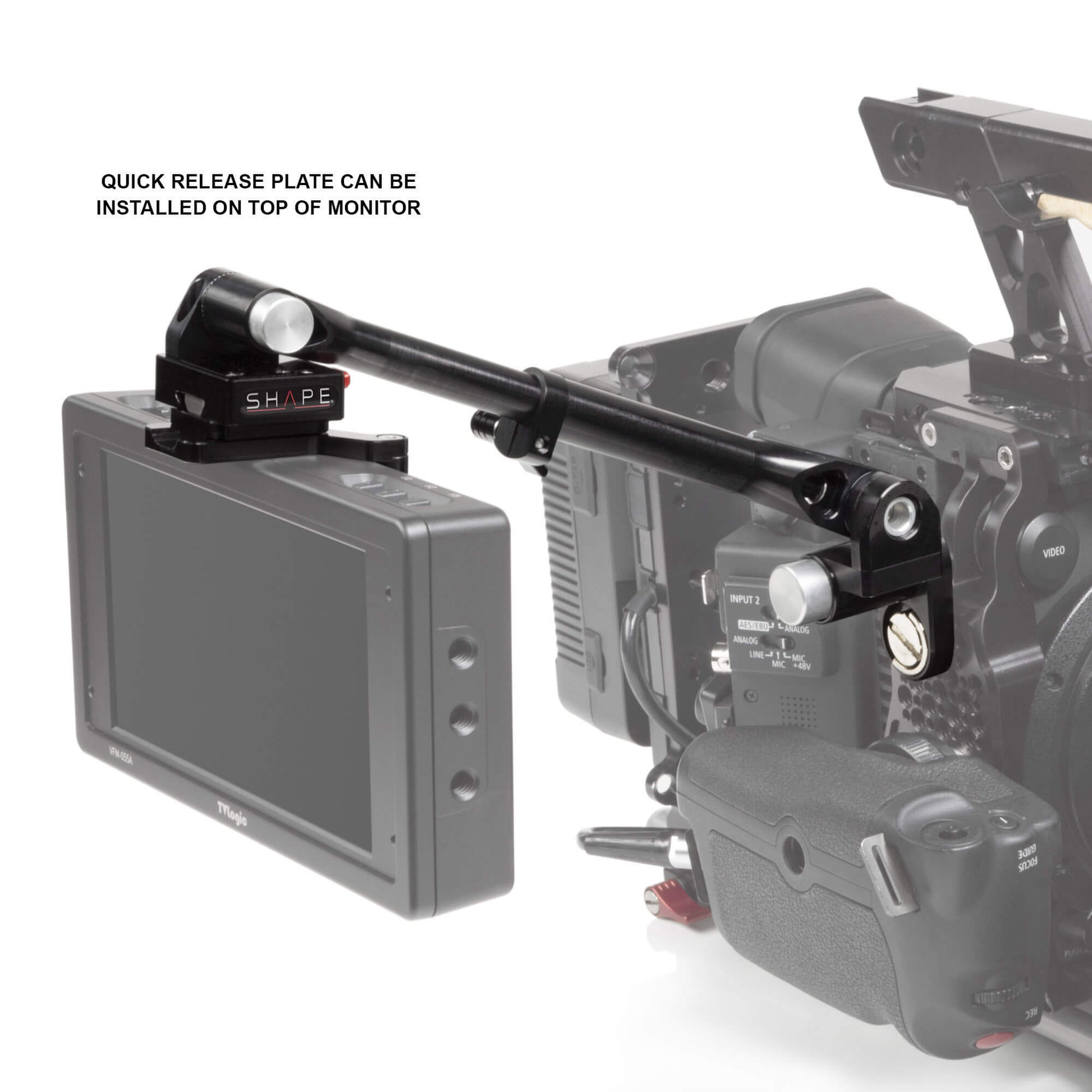 Telescopic Push Button Magic Arm with Mini Quick Release Plate