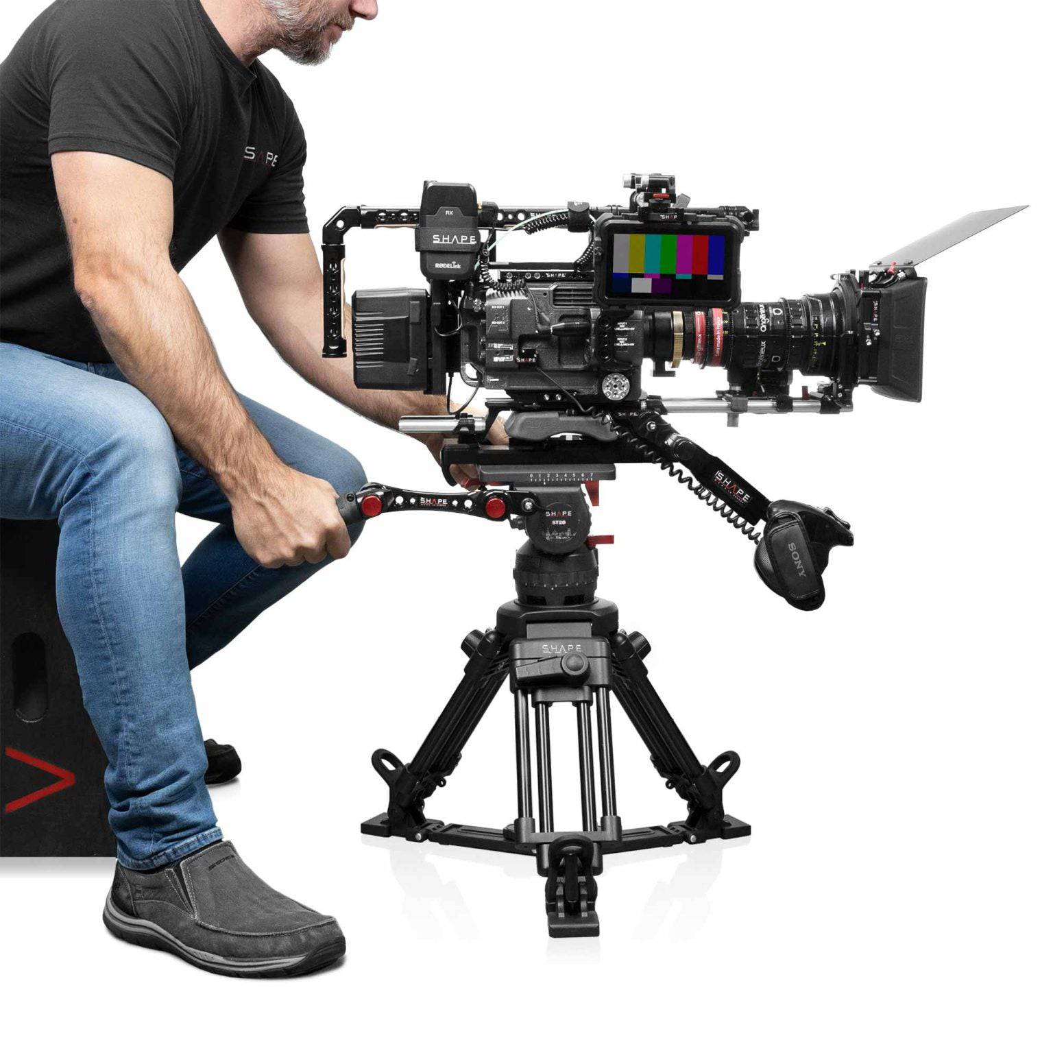 Premium Push-Button Tripod Pan Handle for SHAPE ST Series Tripods