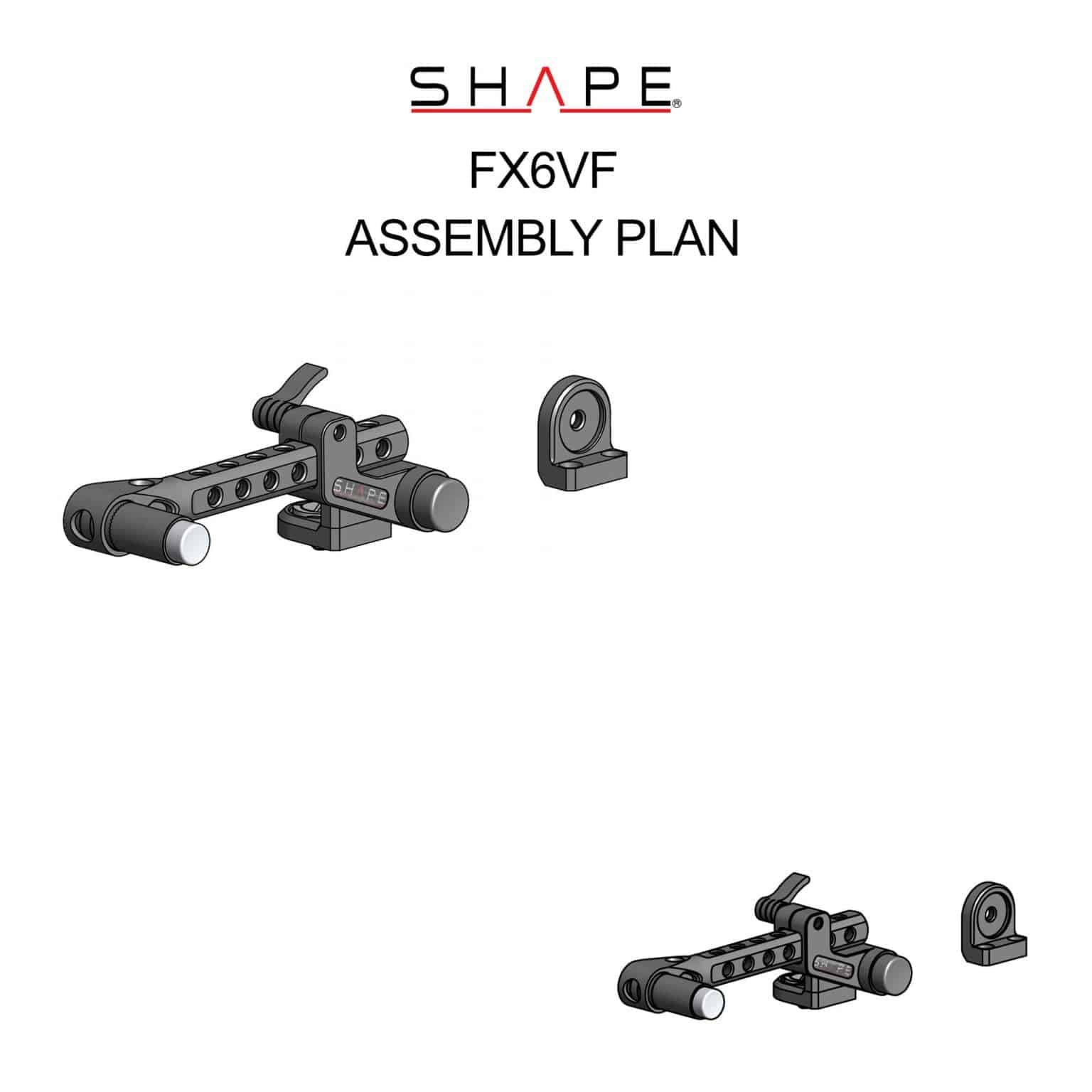 SHAPE Sony FX6 View Finder Mount: Secure, Adjustable, Durable Camera Accessory