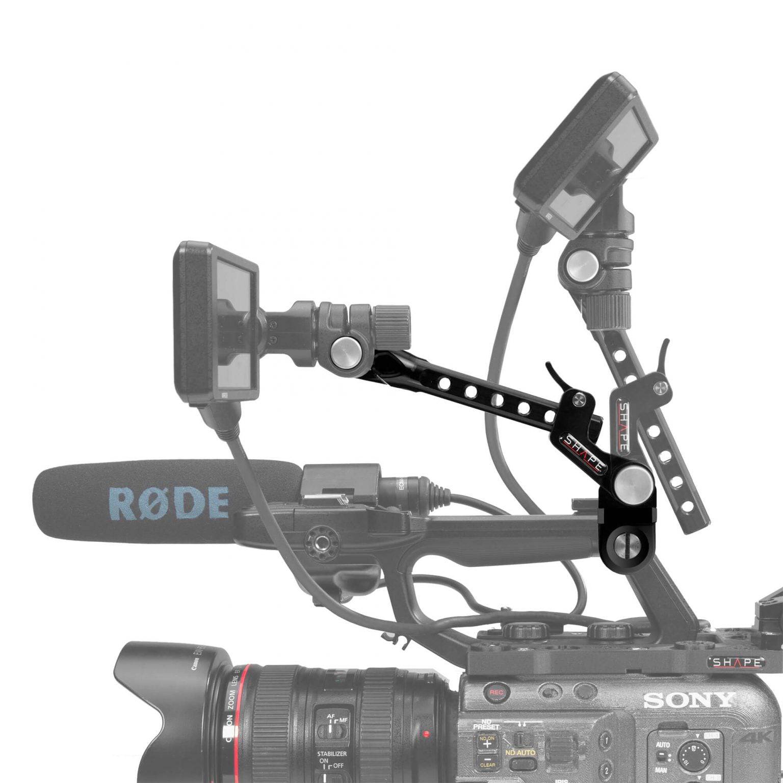 SHAPE Sony FX6 View Finder Mount: Secure, Adjustable, Durable Camera Accessory