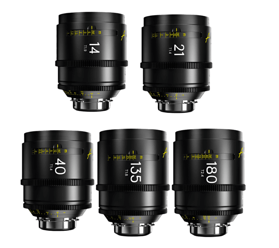 DZOFilm Arles FF/VV 10-Lens 14/21/25/35/40/50/75/100/135/180mm Set (ARRI PL)