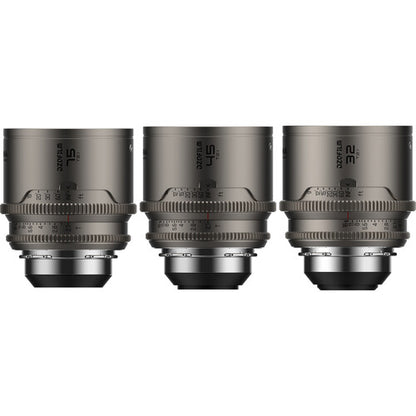DZOFilm Arcana Anamorphic Prime 3-Lens Kit (ARRI PL, Titanium) 32/45/75mm