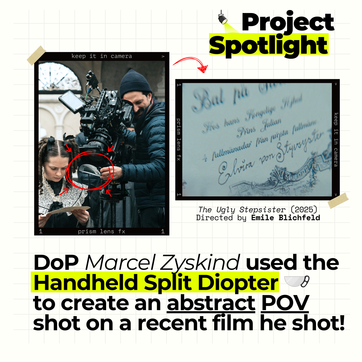 Handheld Split Diopter FX Filter 150mm Precision Focus Enhancer