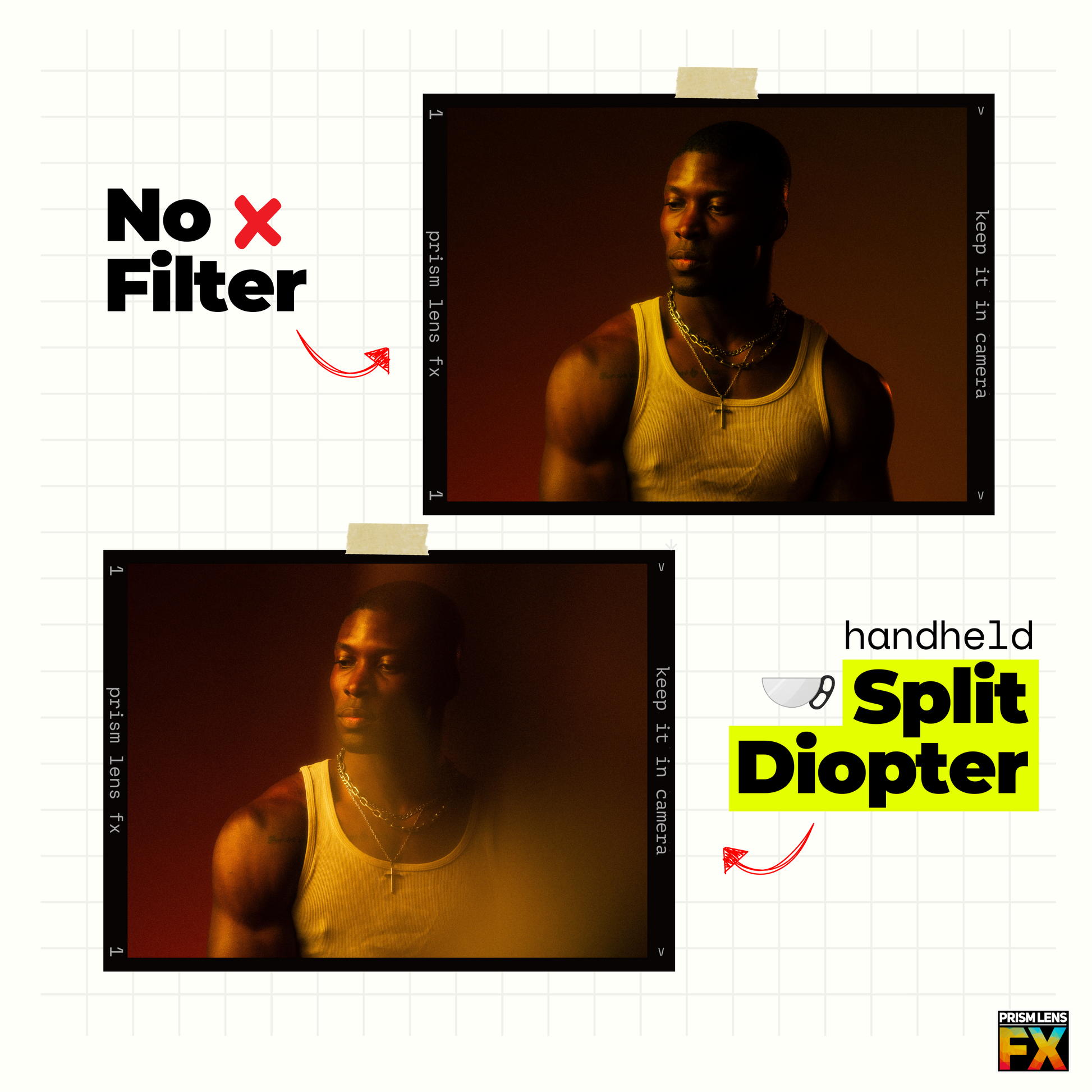 Handheld Split Diopter FX Filter 150mm Precision Focus Enhancer