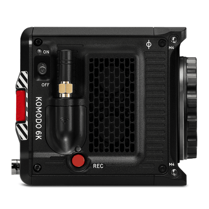 Top-of-the-line RED Komodo 6k camera showcasing 'red digital cinema'.