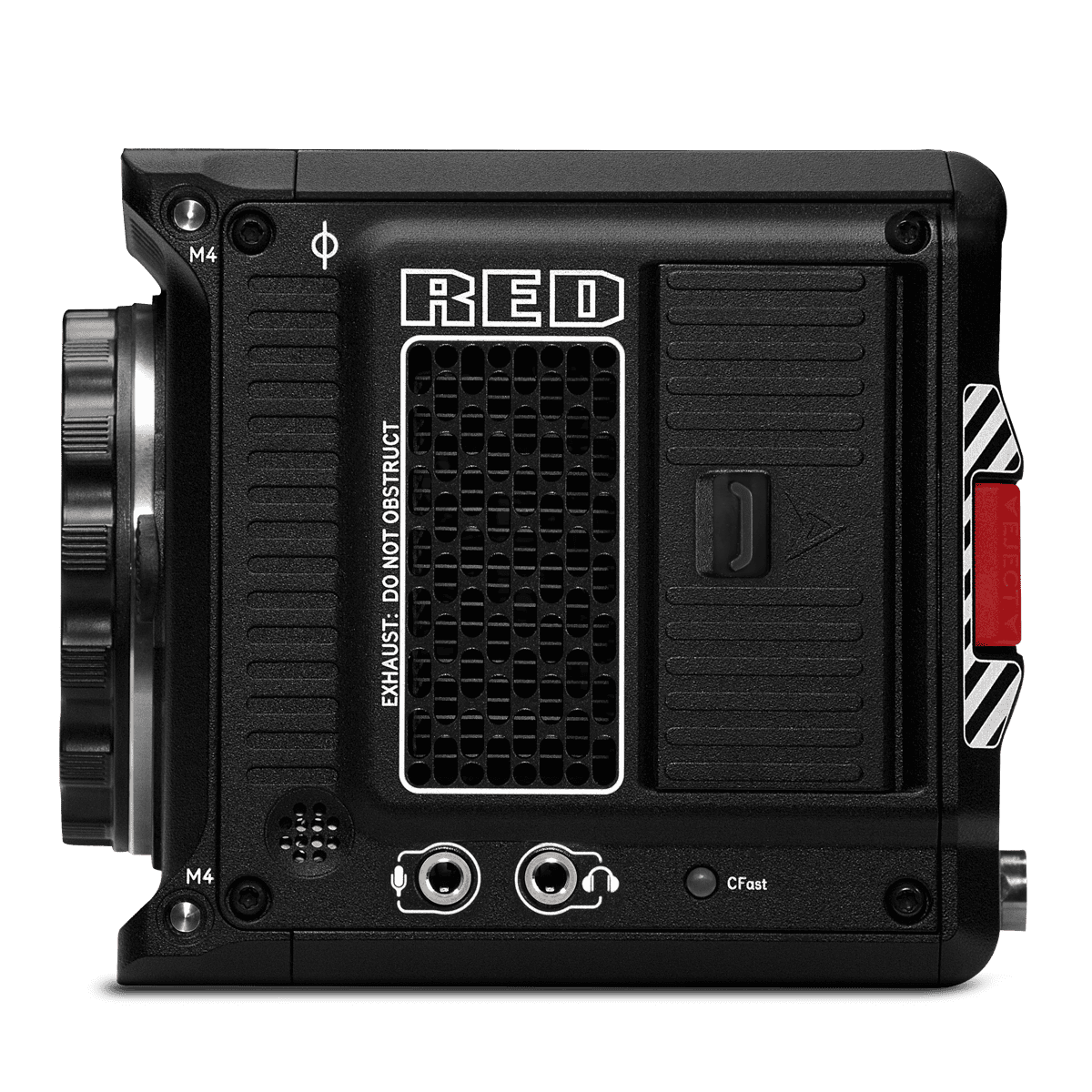 Top-of-the-line RED Komodo 6k camera showcasing 'red digital cinema'.