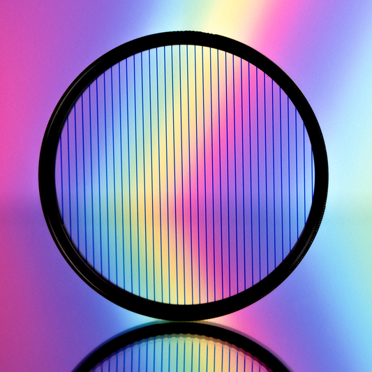 Prism Lens FX Blue & Rainbow Rotating Flare Filter Kit