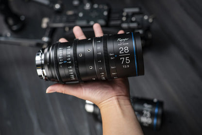 A laowa Ranger zoom 75MM-180MM camera displayed at an event.