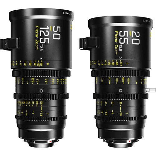 DZOFilm Pictor 20-55mm and 50-125mm T2.8 Super35 Zoom Lens Bundle (PL Mount and EF Mount)