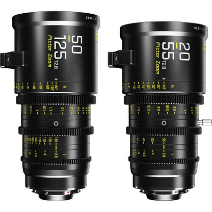 DZOFilm Pictor 20-55mm and 50-125mm T2.8 Super35 Zoom Lens Bundle (PL Mount and EF Mount)