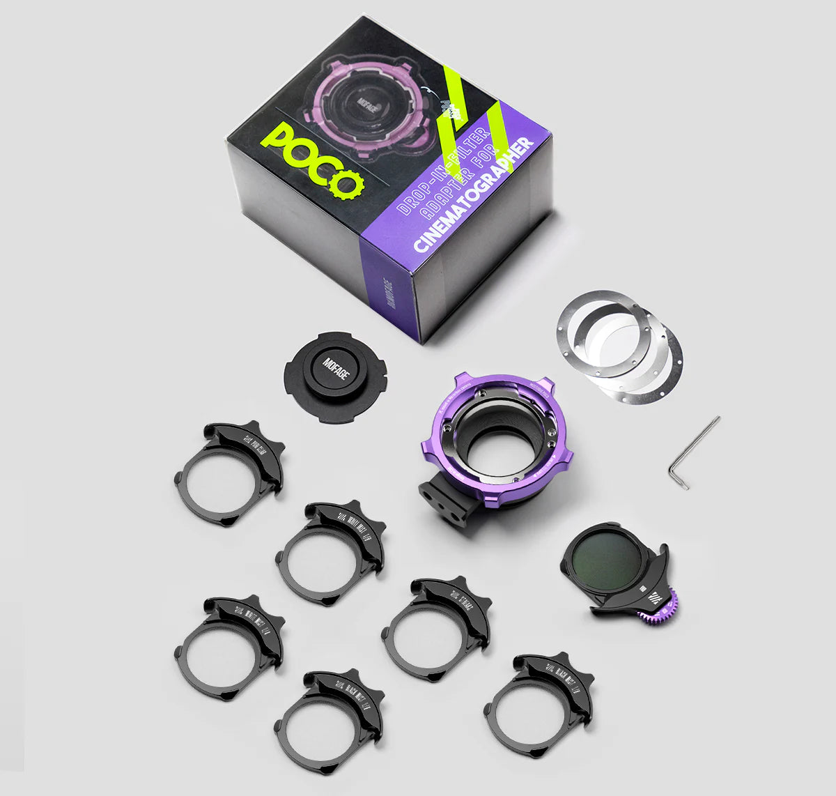 MOFAGE POCO Drop-In Filter Lens Mount Adapter Kit (Sony E to PL)