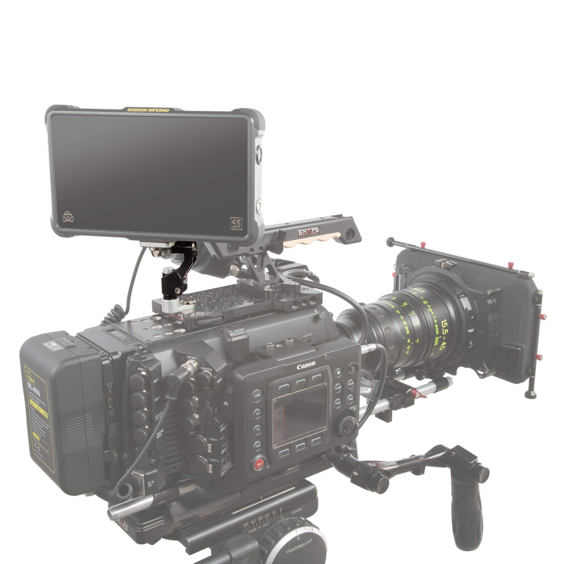 Versatile 2 Axis Push-Button Arm with 1/4-20 Mount for Camera Rigs