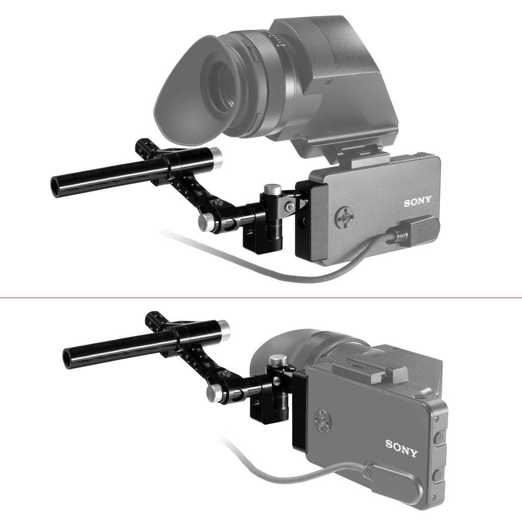 SHAPE Sony Burano Push-Button View Finder Mount: Secure, Adjustable, Durable