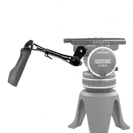SHAPE Telescopic Pan Handle with Push Button for Cartoni Tripod Heads